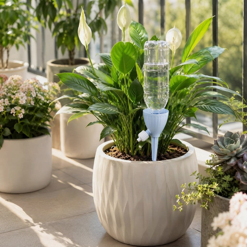 Bloomora AquaEstacas™ | Sistema de Riego Automatico Por Goteo Para Plantas